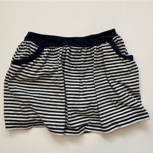 Skort - striped navy and white